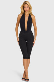 Oh Polly Bertie body noir licou plongeant doublé