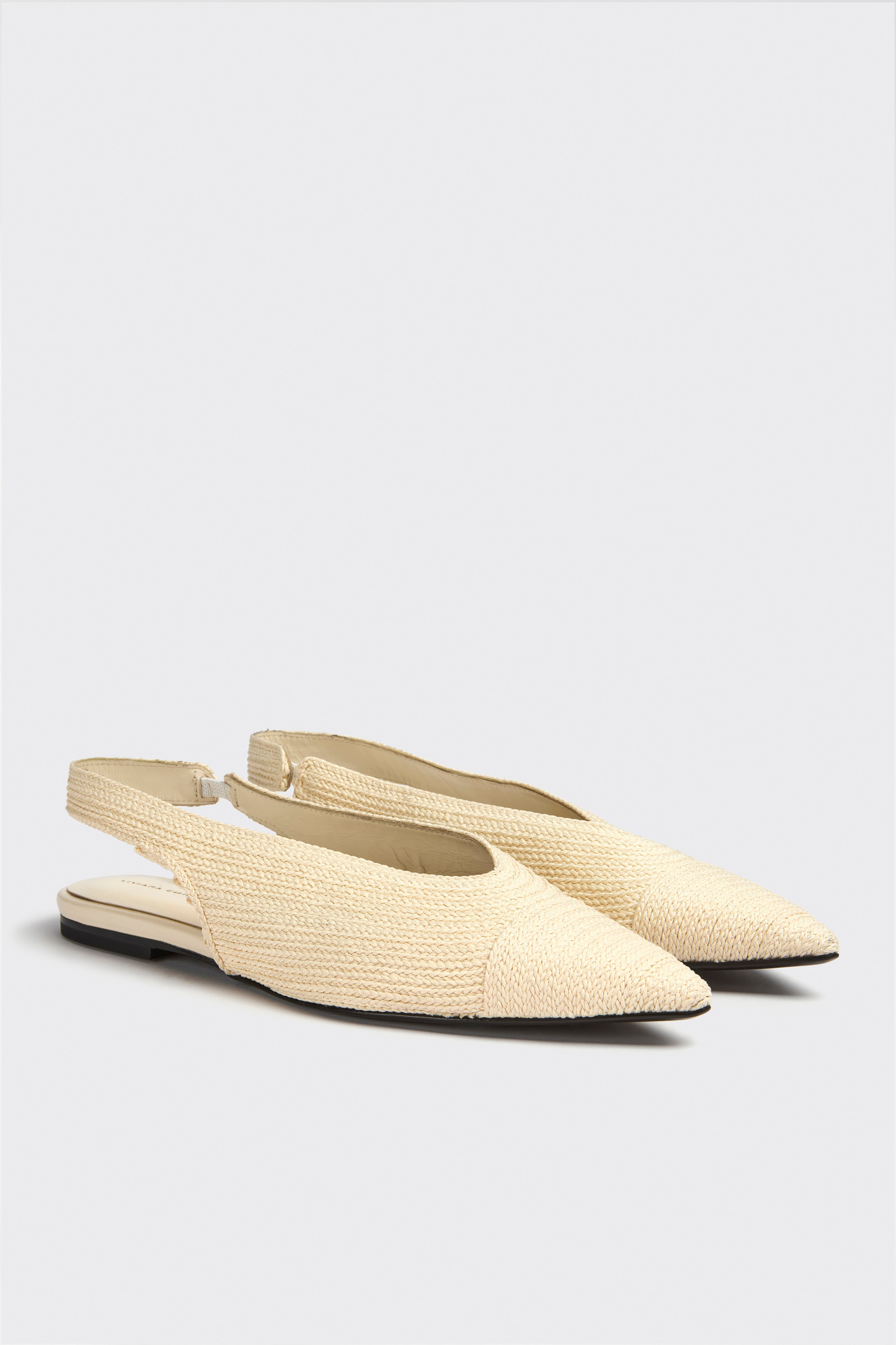 Liviana Conti Zafira slingback chaussures plates rugiada coton