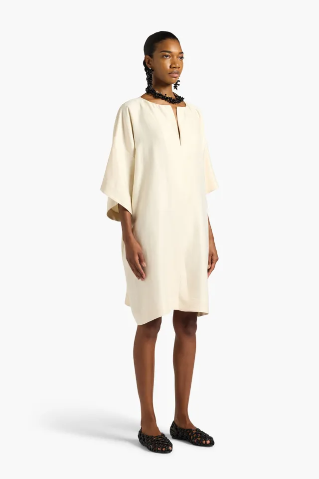 Liviana Conti Rory robe courte Corno viscose lin