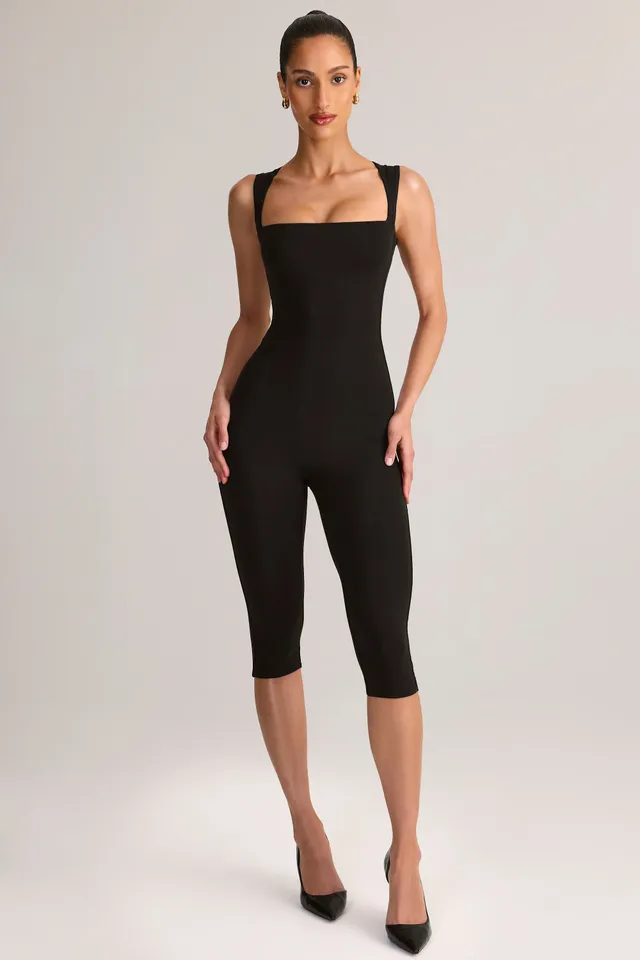 Oh Polly Luma combi capri modal noir col carré