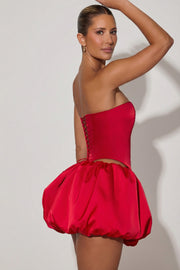 Oh Polly Amora 12729 Top Corset Rouge Strass