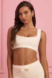 Oh Polly Jada bralette maille ivoire cropped