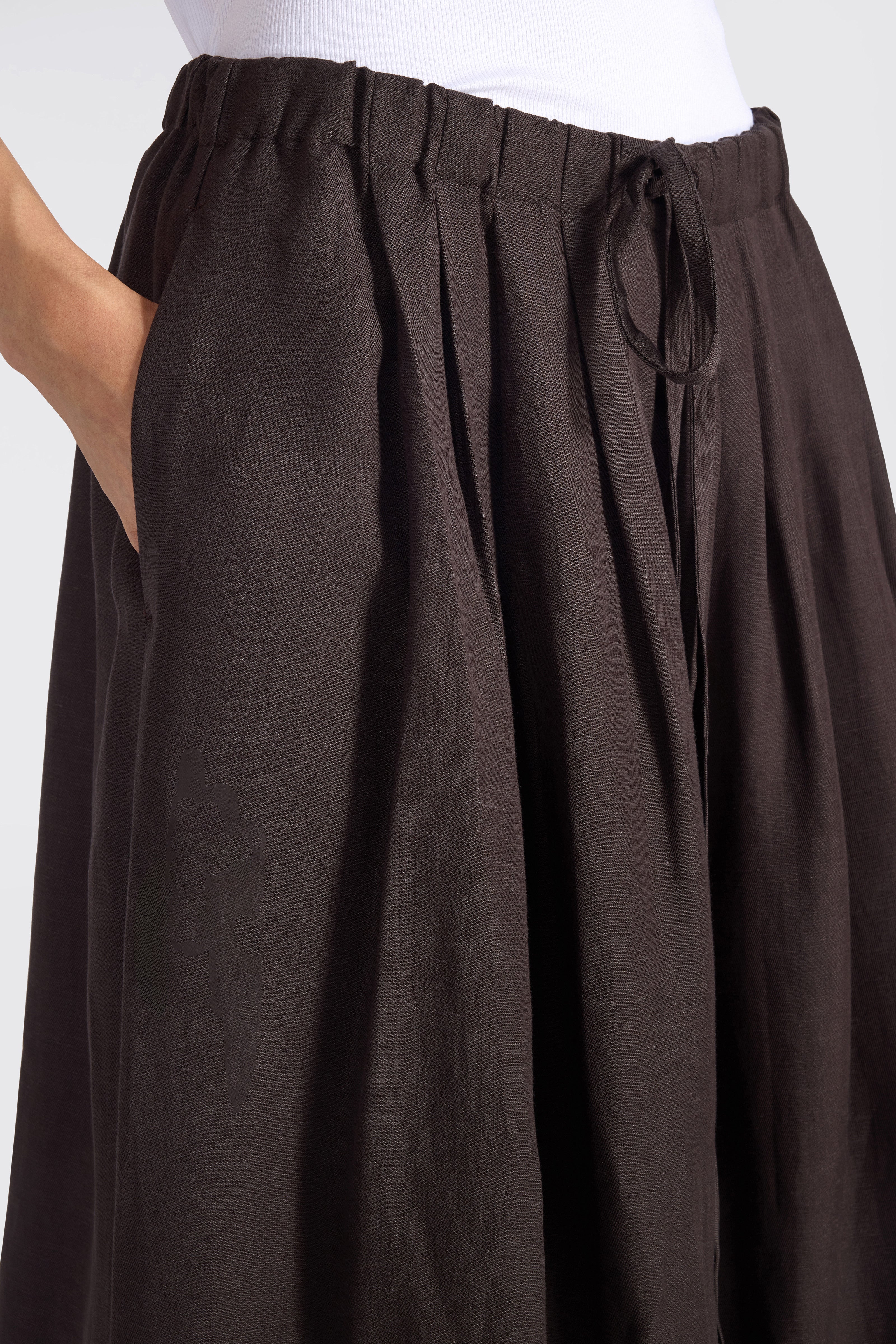 Liviana Conti Loren pantalon rose viscose lin