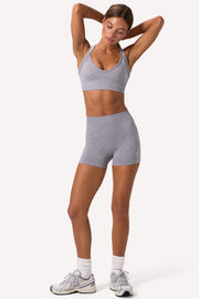 Oh Polly Super Sculpt BT02538 short sport gris chiné