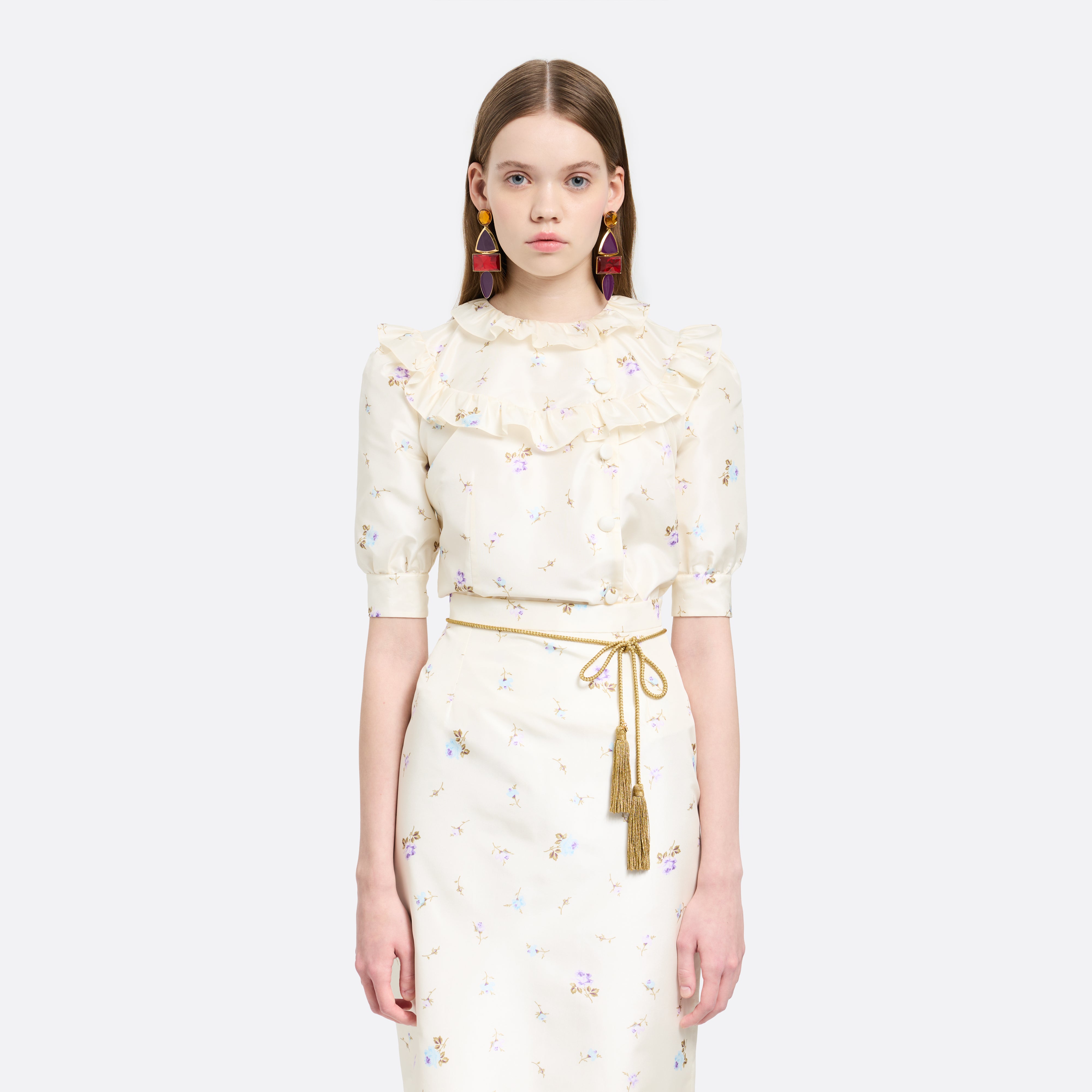 Alessandra Rich Torchon Belt With Tassels ceinture or M
