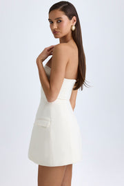 Oh Polly Arta Mini Robe Vanille Bustier Corset