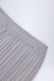 Oh Polly Selara Pantalon Évasé Argenté Taille Mi-Haute