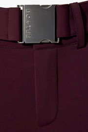 Oh Polly salopette ski imperméable bordeaux ceinture polaire