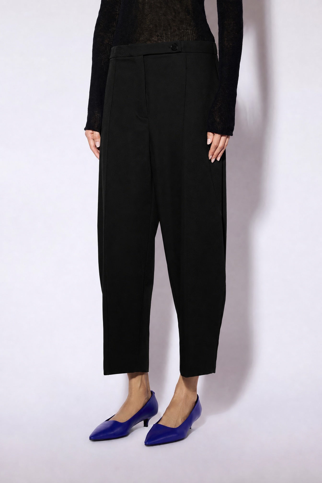 Liviana Conti Adam pantalon cropped anthracite taille 42