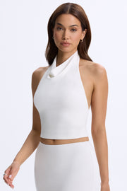 Oh Polly Mara top blanc col bénitier dos nu modal