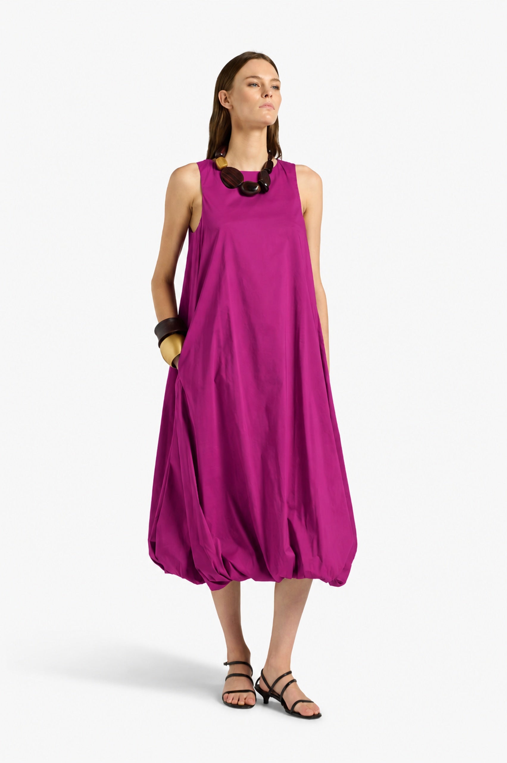 Liviana Conti Jeanne L6SK33 robe midi Terrarossa poches