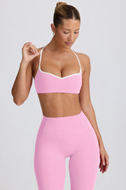 Oh Polly Bo+Tee BT2097 brassière sport rose bébé col coeur