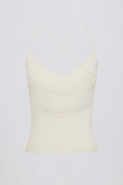 Oh Polly Tops BT2294 débardeur croisé crème