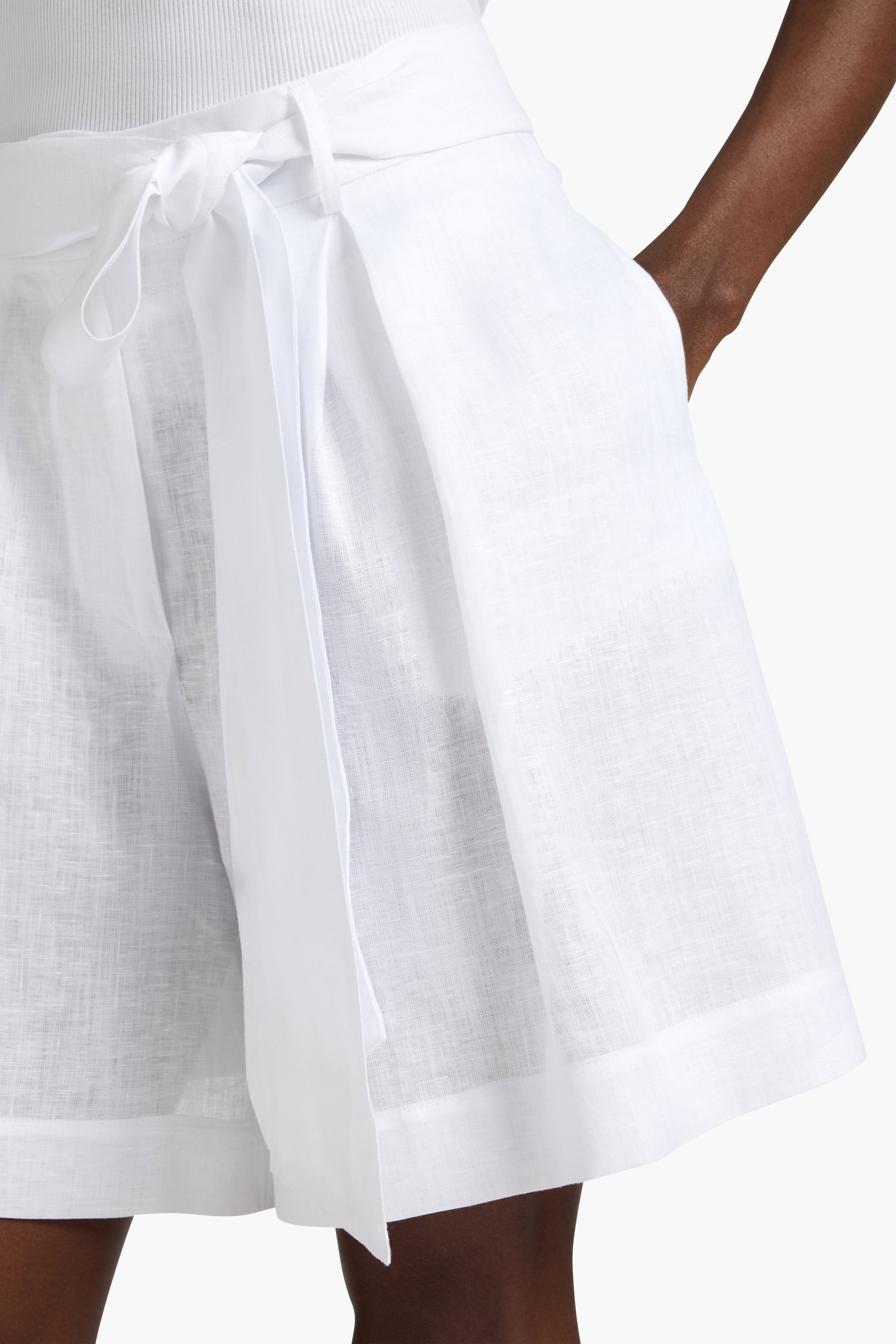 Liviana Conti James short femme eucalyptus en lin