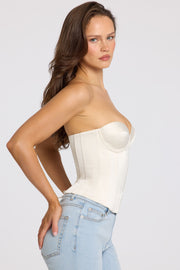 Oh Polly Araminta 11361 Top Corset Satin Ivoire