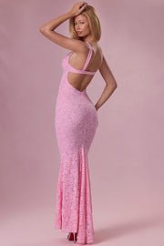 Oh Polly Lillienne robe dentelle rose sirène blush