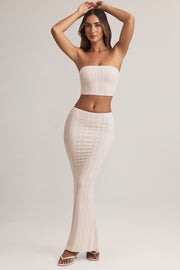 Oh Polly Blake Modal Maxi Jupe rayée taille mi-haute