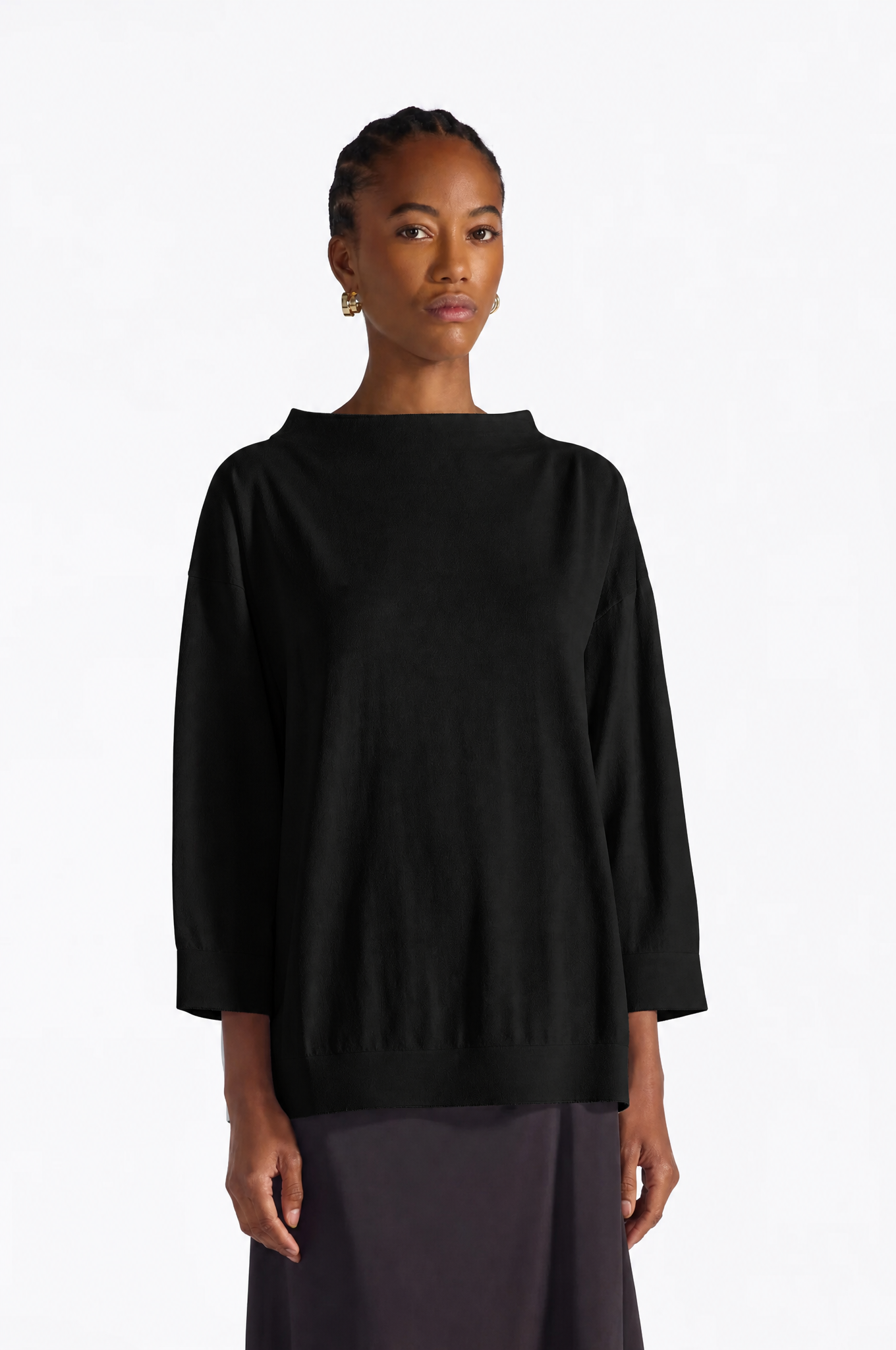 Liviana Conti Mavis Pull noir XS-XL viscose stretch