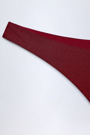 Oh Polly Swim une pièce bandeau dark cherry cut-out