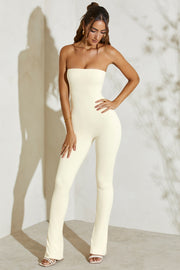 Oh Polly Jumpsuits Jamila 5247 combinaison ivoire bustier