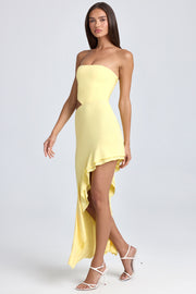 Oh Polly Acelynn 9131 robe maxi jaune citron