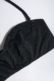 Oh Polly Swim Gozo haut de bikini bandeau noir réglable