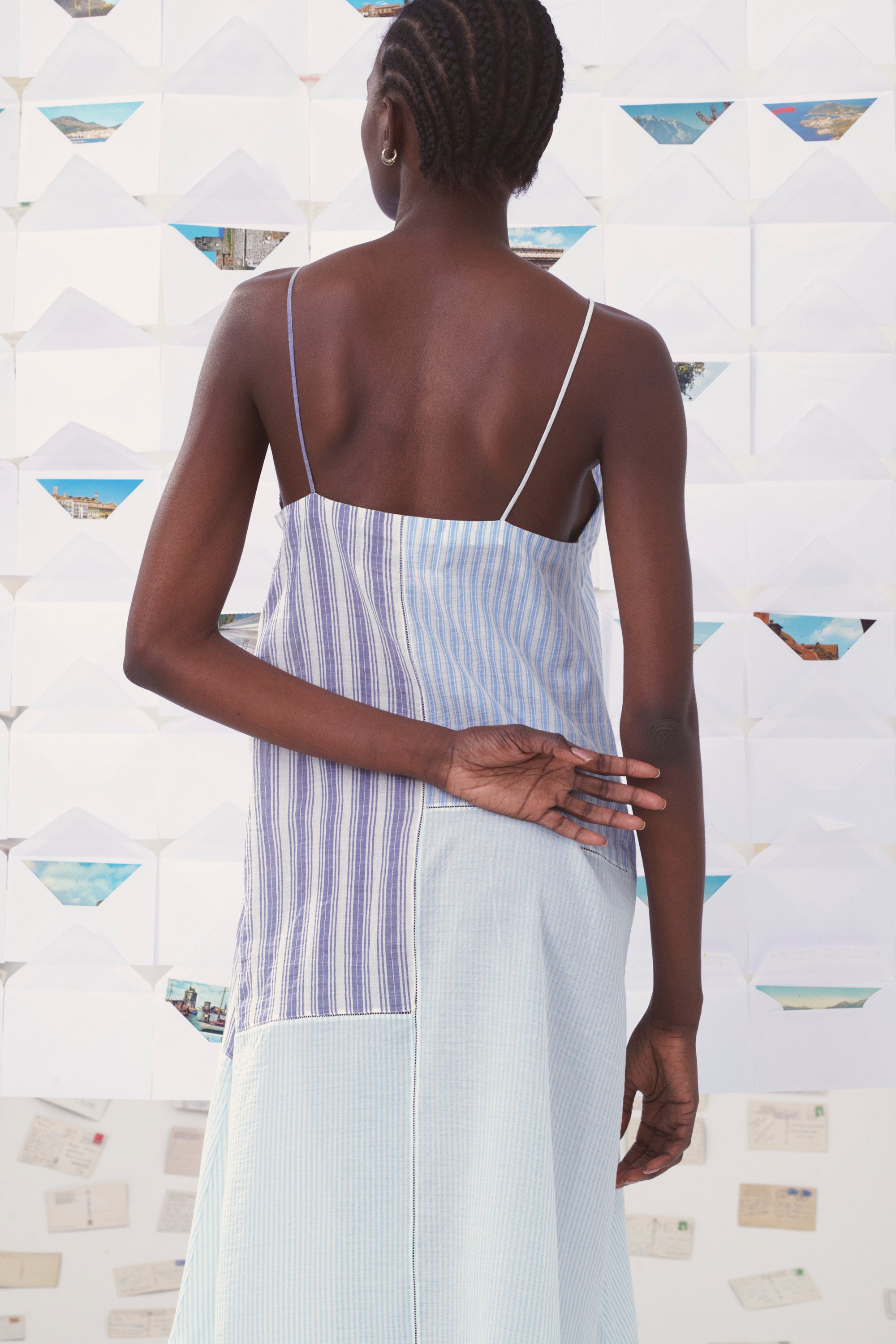 MII Carte postale robe Nymphéa Les Cyclades coton soie