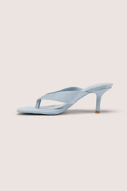 Oh Polly Xiana sandales à talons tongs bleu clair 8 cm
