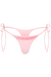 Oh Polly Tiare Side-Tie Bas bikini rose sequins