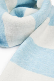 Oh Polly Bo+Tee BT2030 écharpe tricot bleu rayé