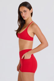 Oh Polly Bo+Tee BT0737 mini short sport fraise poches