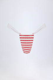 Oh Polly Swim Kauai Bas de Bikini Froncé Rouge Cerise
