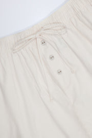 Oh Polly Elsie Short Blanc Coton Popeline Noué