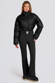 Oh Polly Coats Combinaison BT2395 Noire Ski Matelassée