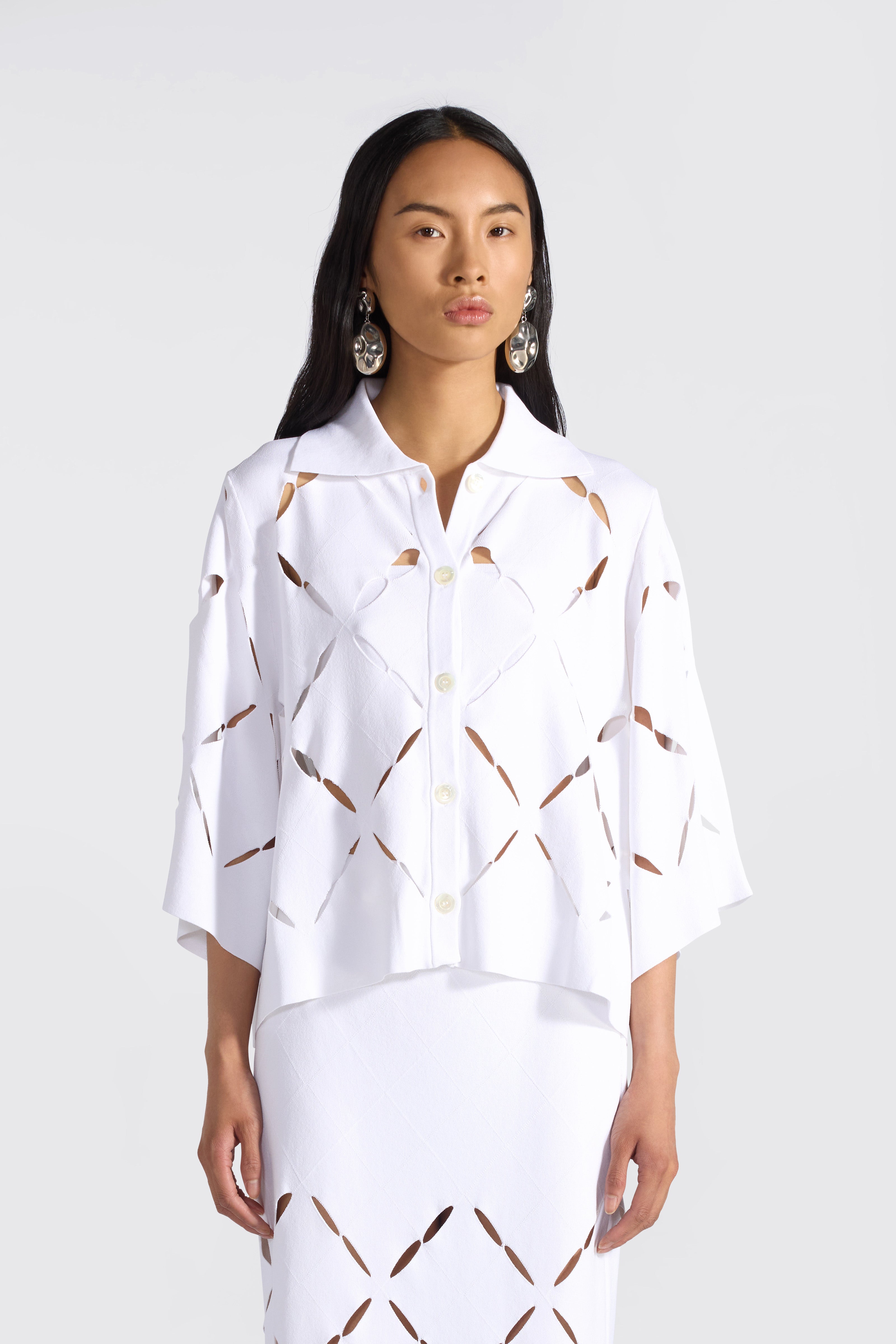 Liviana Conti Maglieria Cardigan Miranda cardigan blanc viscose