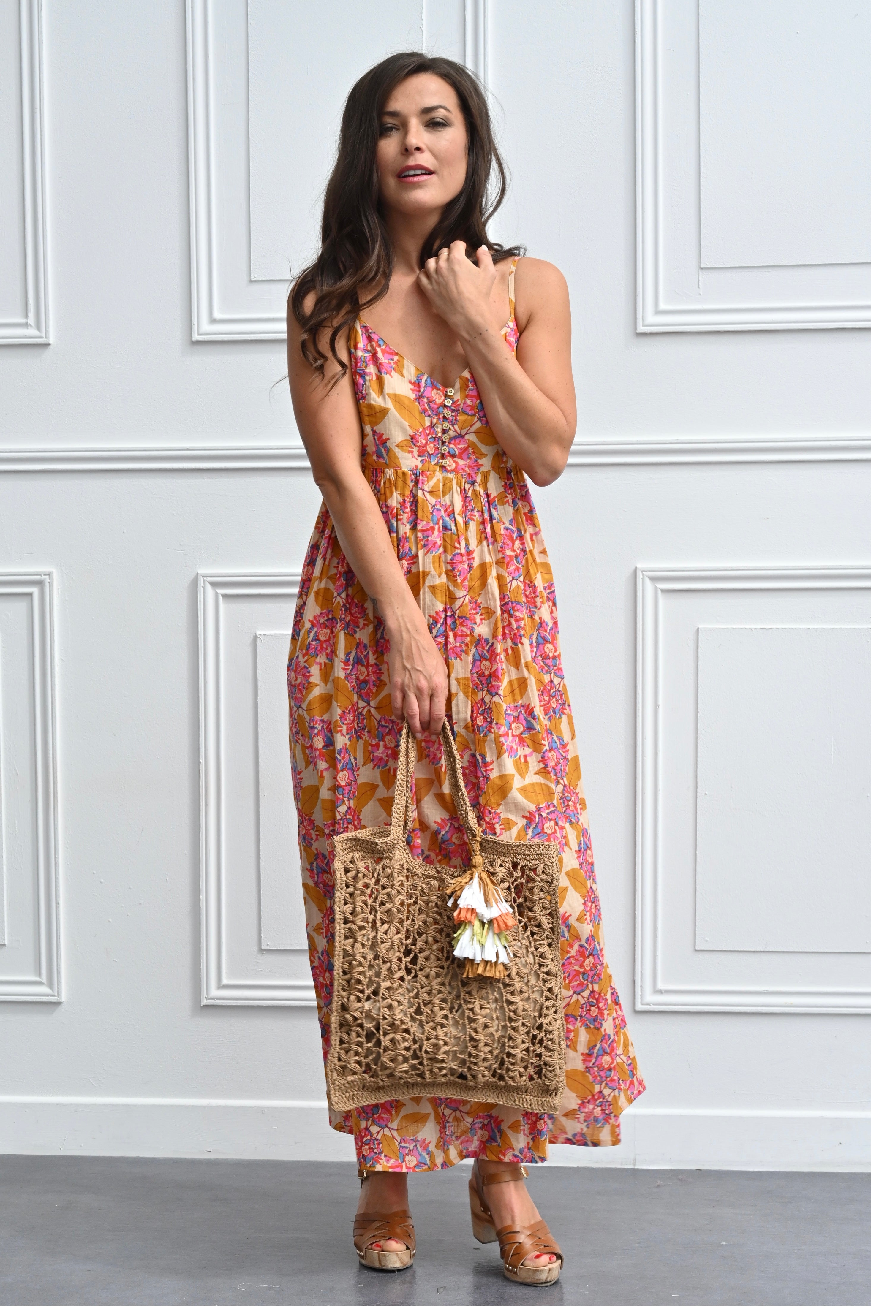 CHICOSOLEIL SACS & PANIERS Sac KIMI panier raffia naturel