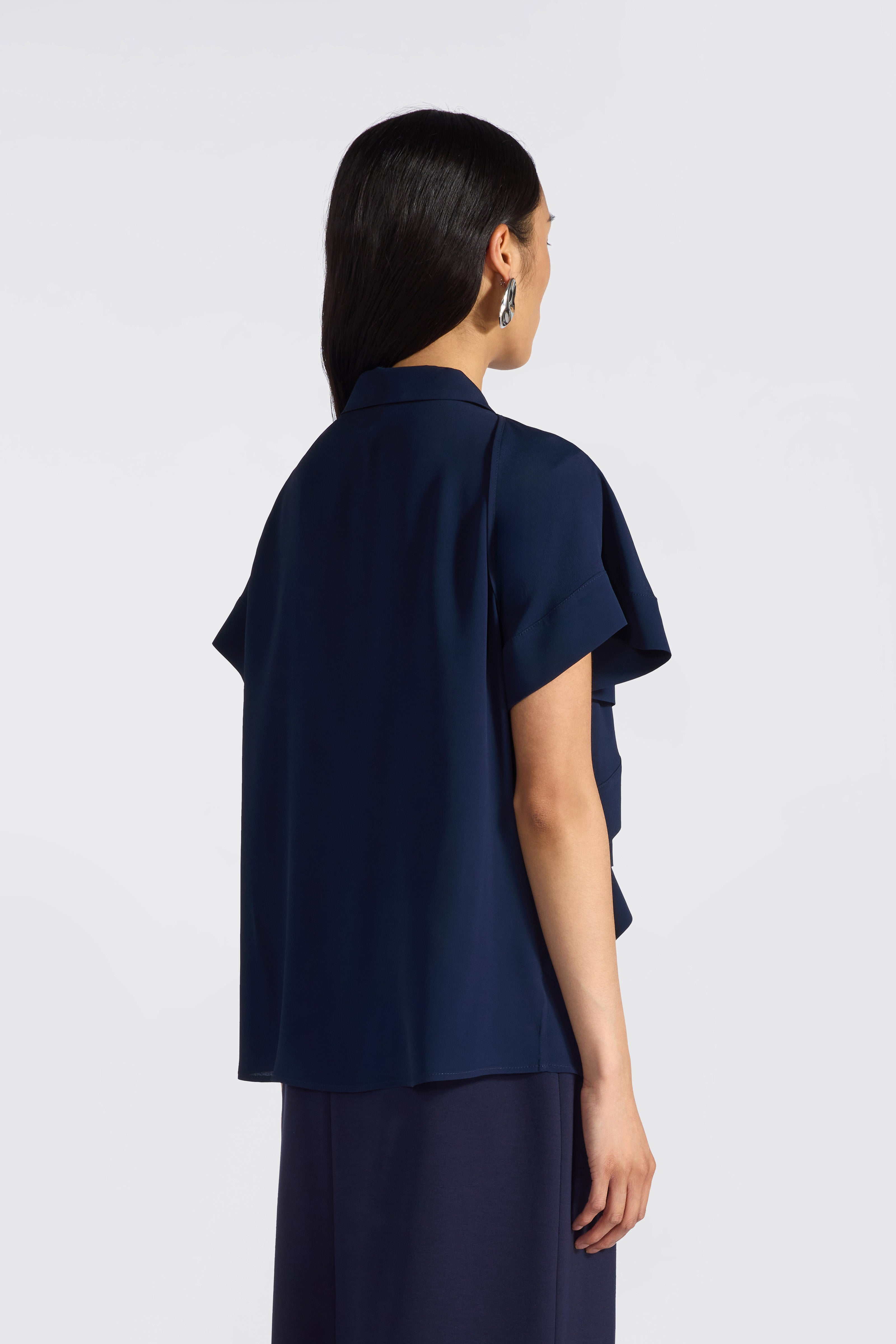 Liviana Conti Jamila blouse Notte acétate soie