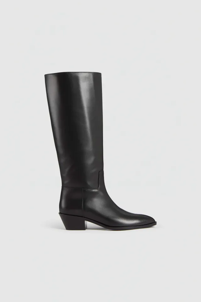 Liviana Conti Imperia botte texane cuir Noir 40