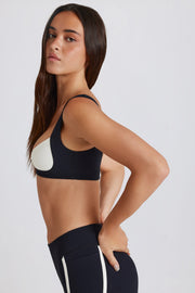 Oh Polly Bo+Tee BT2334 brassière sport noire twist