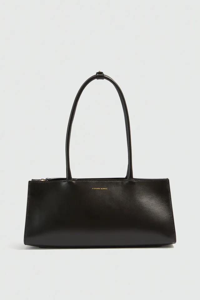 Liviana Conti Meredith sac baguette cuir noir small