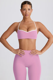 Oh Polly Bo+Tee BT2097 brassière sport rose poudré maintien léger