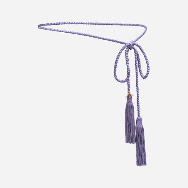 Alessandra Rich Torchon ceinture tressée lilas S