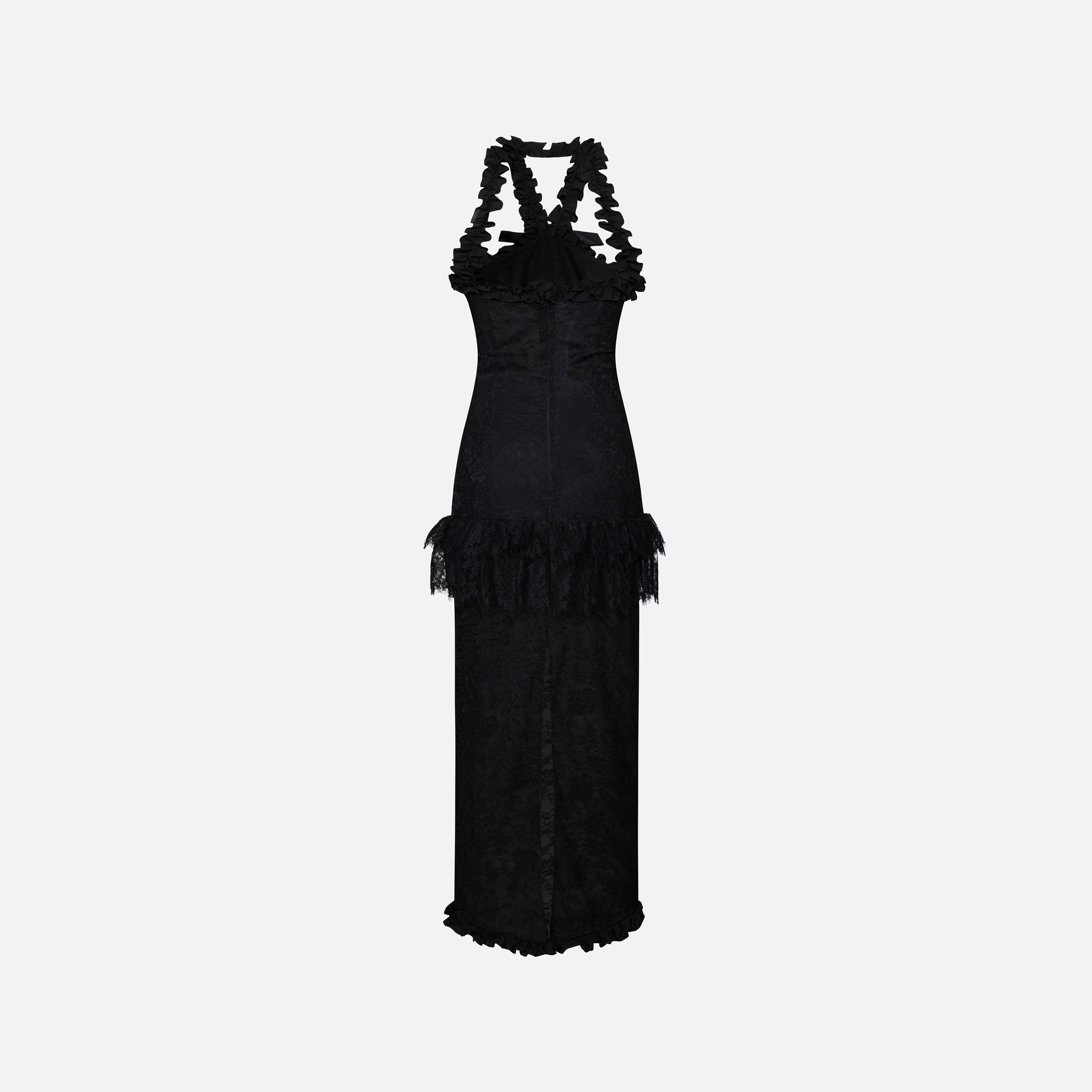 Alessandra Rich Dresses robe soirée dentelle chantilly noir 36-46
