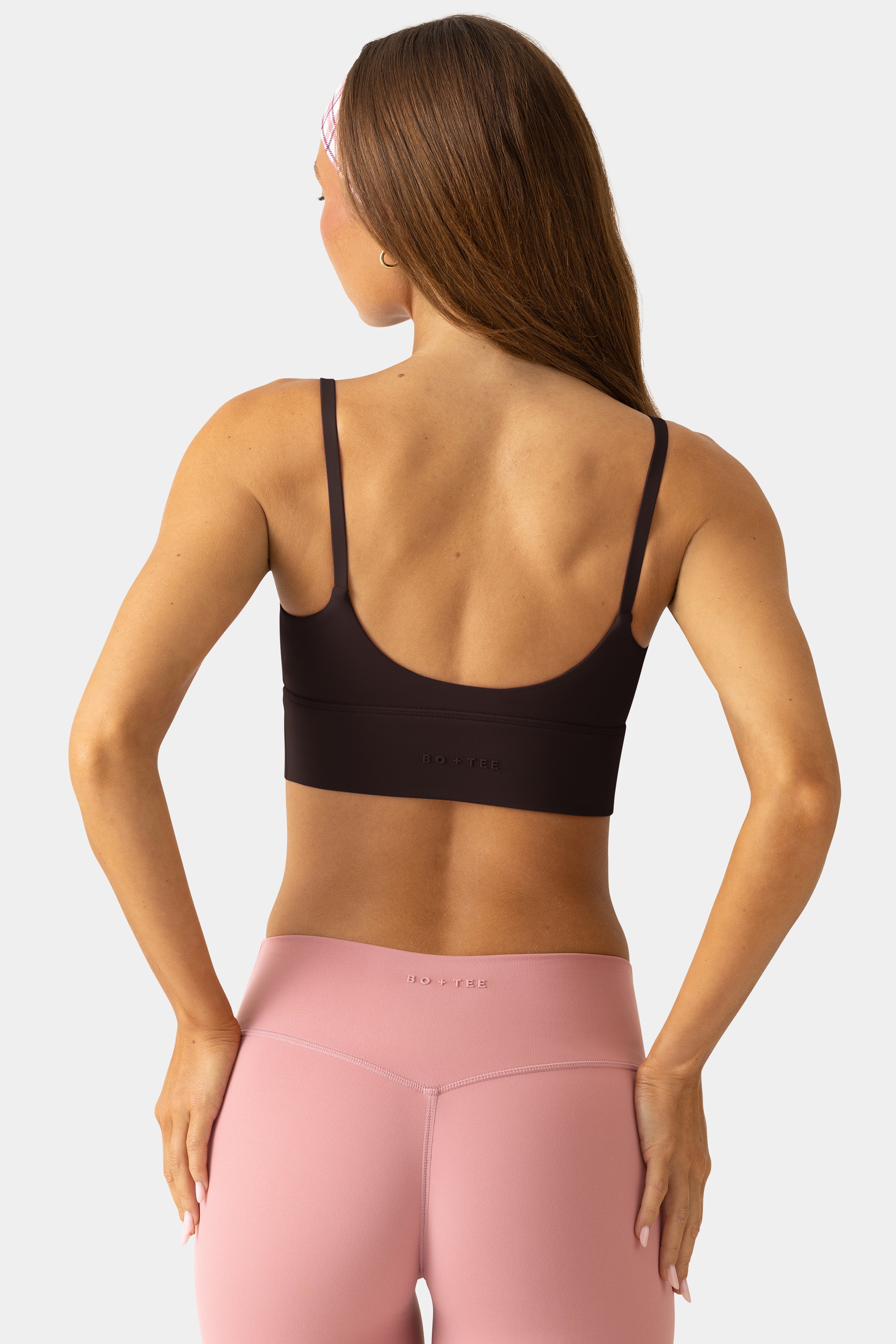 Oh Polly Bo+Tee brassière sport scoop espresso S