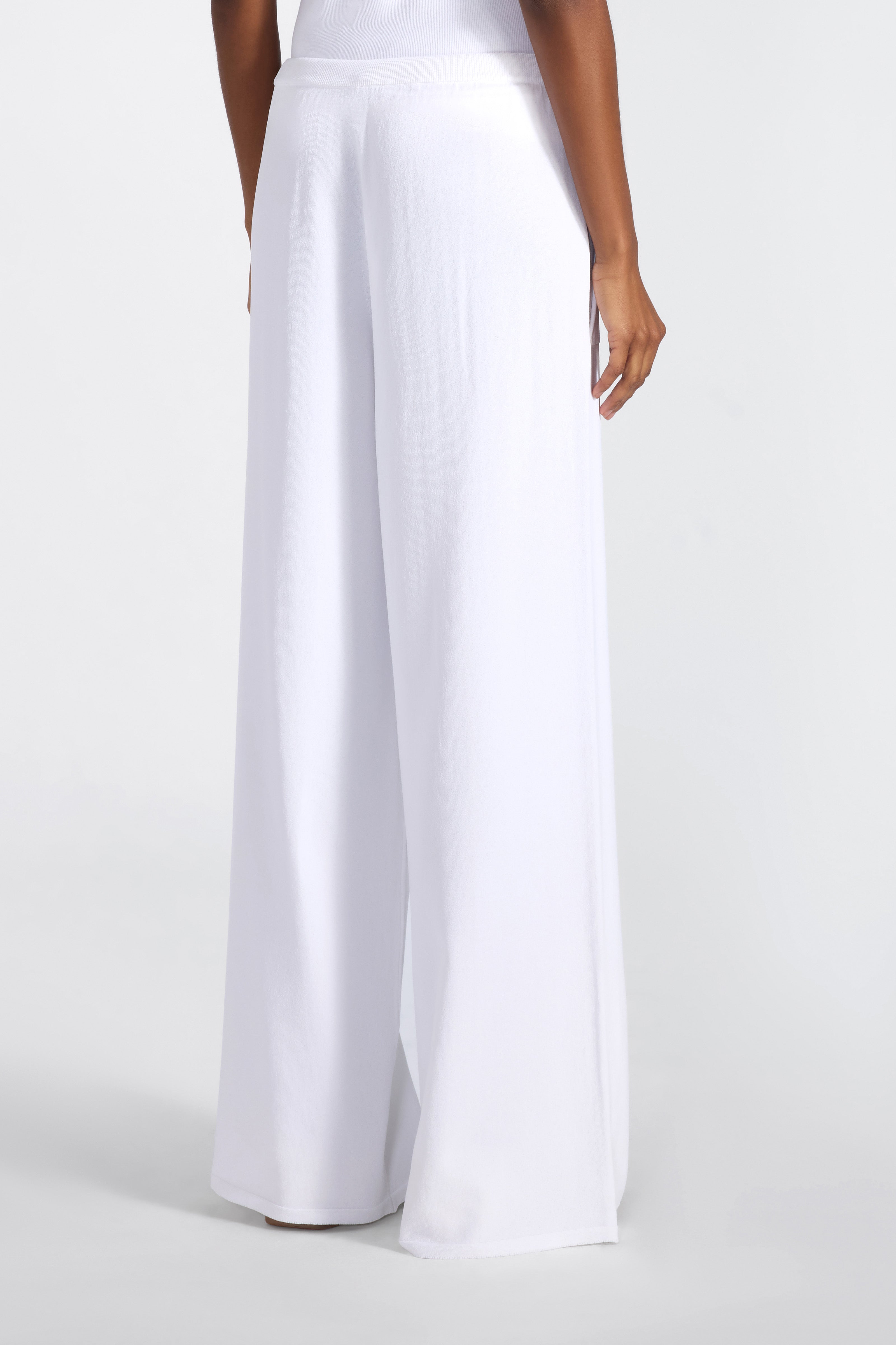 Liviana Conti Brad pantalon baggy blanc viscose stretch