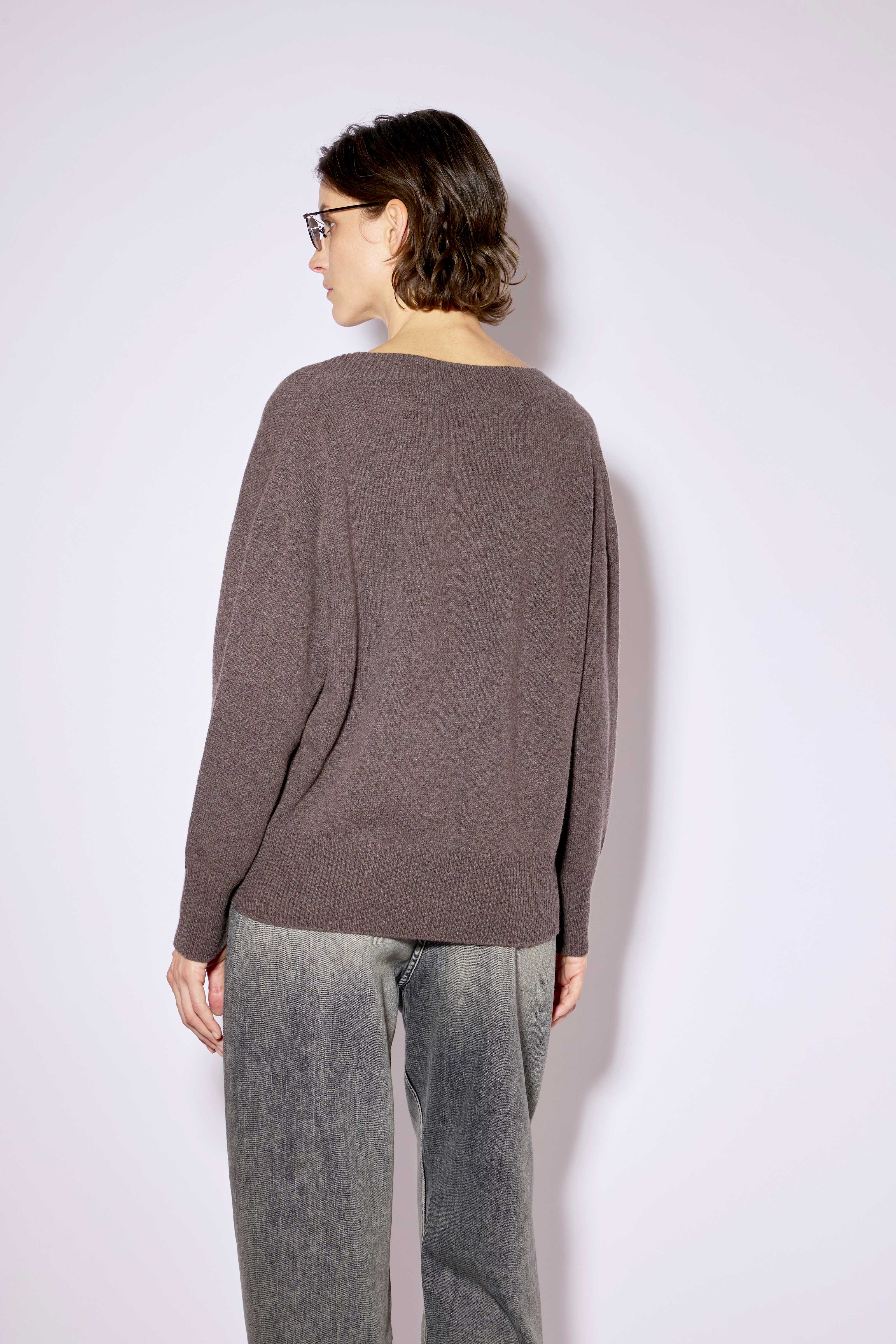 Liviana Conti Esther pull marron cachemire soie