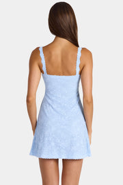 Oh Polly Dresses Mini Robe Annisa Arctic Blue dentelle stretch