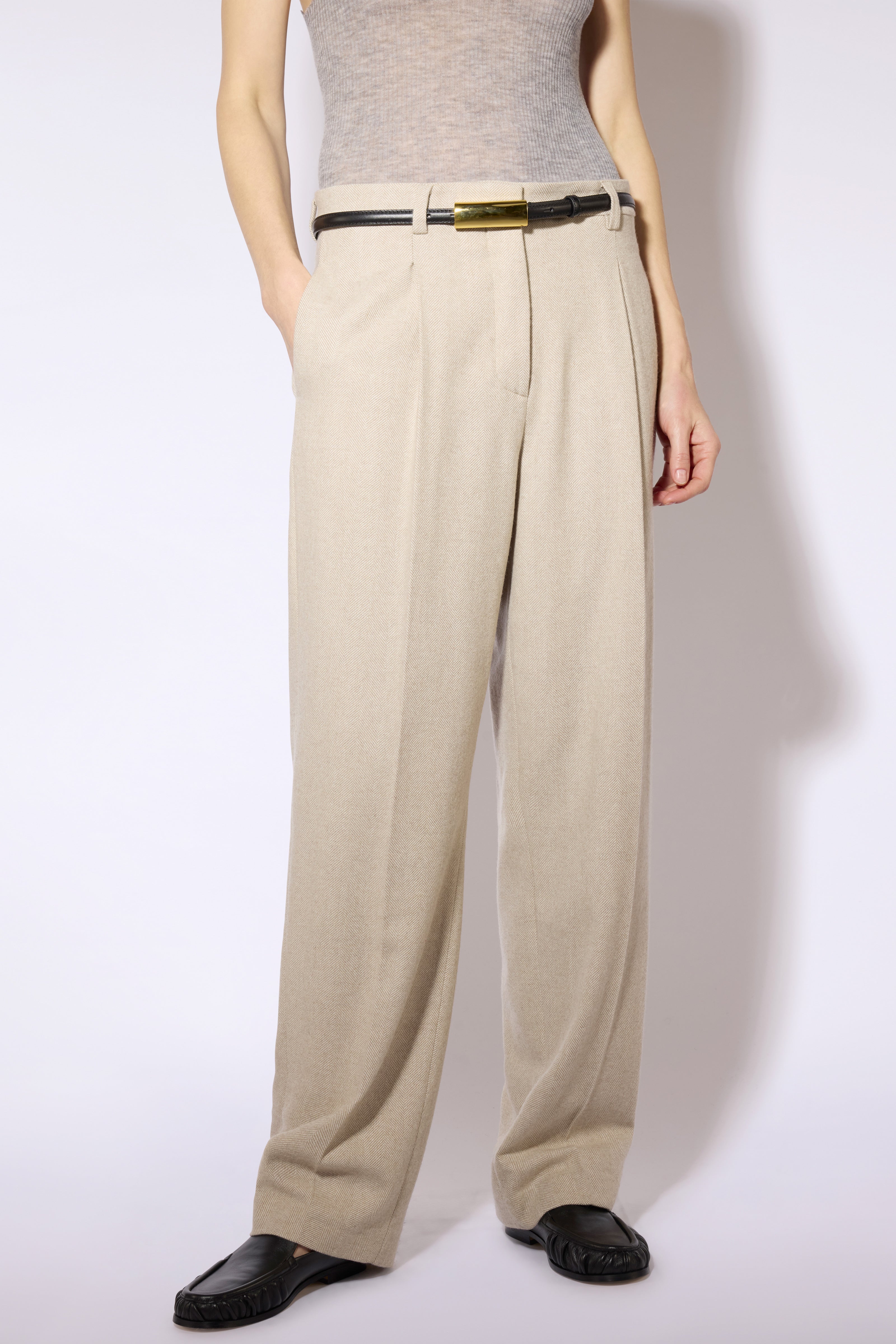 Liviana Conti Pantaloni Zenon pantalon beige cachemire