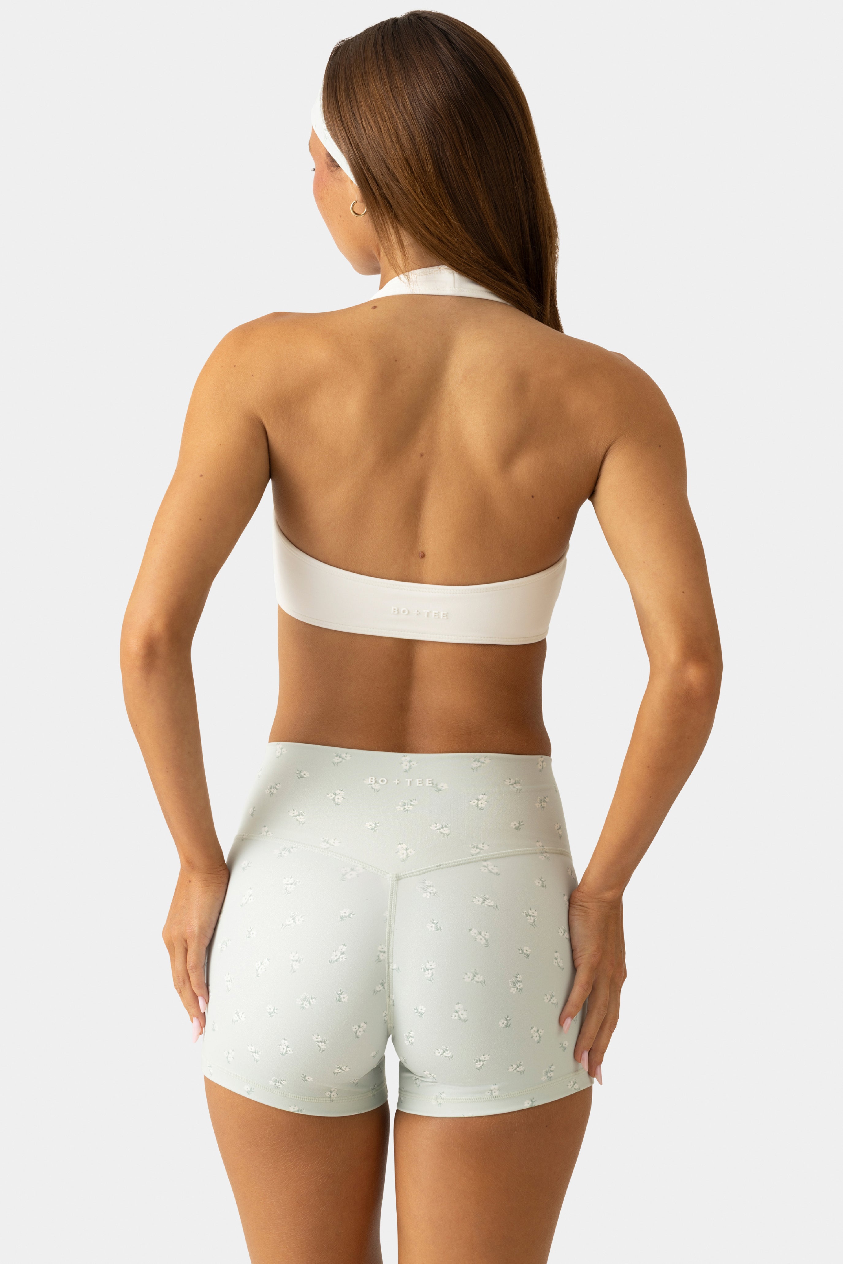 Bo+Tee Short Sport Mini Matcha Meadow Respirant