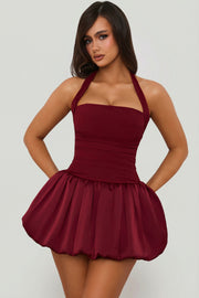 Oh Polly Ludmila 8381 micro mini robe corset rouge